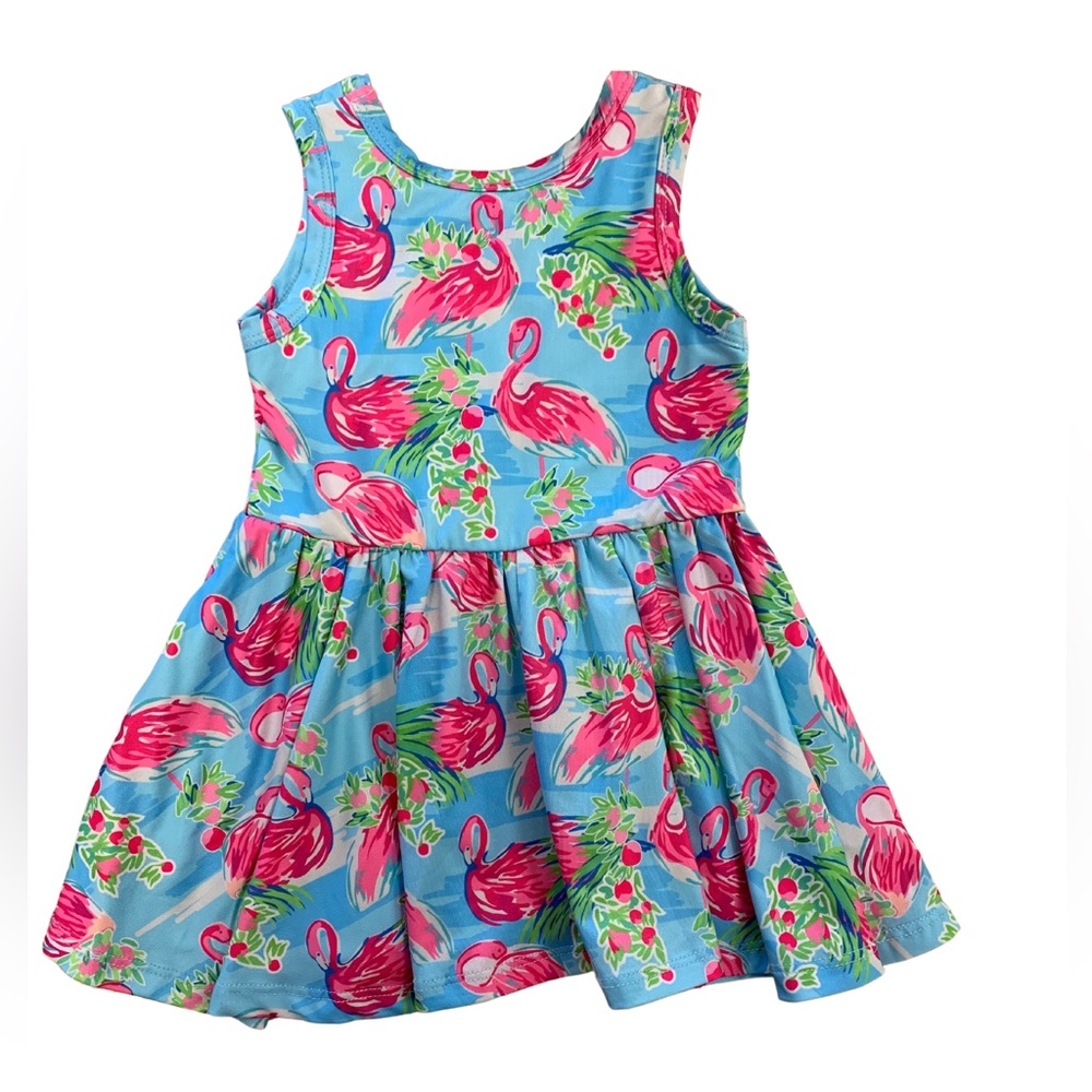 6-12 months NWOT SUMMER Pool Twirl floral dress wrinkle free fabric